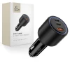Автомобильное зарядное устройство Tech-Protect CC04 2xUSB-C | USB-A 130W Black (5906302361694)