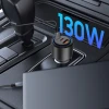Автомобильное зарядное устройство Tech-Protect CC04 2xUSB-C | USB-A 130W Black (5906302361694)