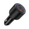 Автомобильное зарядное устройство Tech-Protect CC04 2xUSB-C | USB-A 175W Black (5906302361700)
