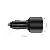 Автомобильное зарядное устройство Tech-Protect CC04 2xUSB-C | USB-A 175W Black (5906302361700)