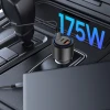 Автомобильное зарядное устройство Tech-Protect CC04 2xUSB-C | USB-A 175W Black (5906302361700)
