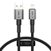 Кабель Tech-Protect Ultraboost DNA USB-A to Lightning 0.25 m Iron Grey (5906302361731)
