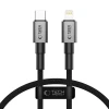Кабель Tech-Protect Ultraboost DNA USB-C to Lightning 0.25 m Iron Grey (5906302361748)
