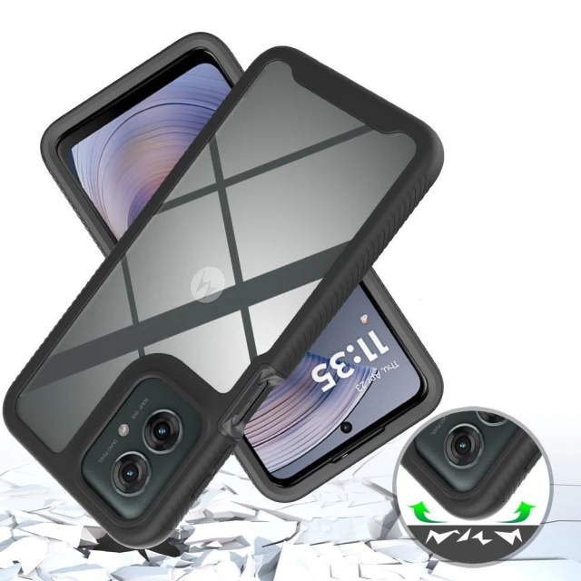 Чохол Tech-Protect Defense360 для Motorola Moto G15 | G15 Power | G05 | E15 Black (5906302361779)