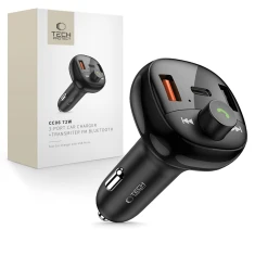 FM-трансмітер Tech-Protect CC06 2xUSB-A | USB-C 72W Black (5906302361786)