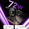 FM-трансмиттер Tech-Protect CC06 2xUSB-A | USB-C 72W Black (5906302361786)