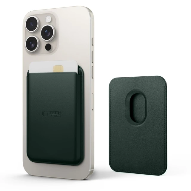 Магнітний гаманець Tech-Protect MagWallet Khaki with MagSafe (5906302361854)