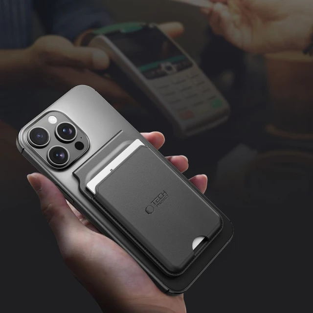 Магнітний гаманець Tech-Protect MagWallet Black with MagSafe (5906302361861)