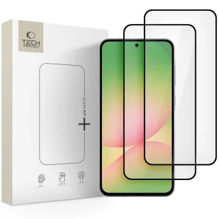 Захисне скло Tech-Protect Glass Fit+ для Samsung Galaxy A36 5G (A366) | A56 5G (A566) Black (2 pack) (5906302362059)