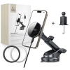 Автотримач з функцією бездротової зарядки Tech-Protect MM15W-V10 15W Black with MagSafe (5906302362417)
