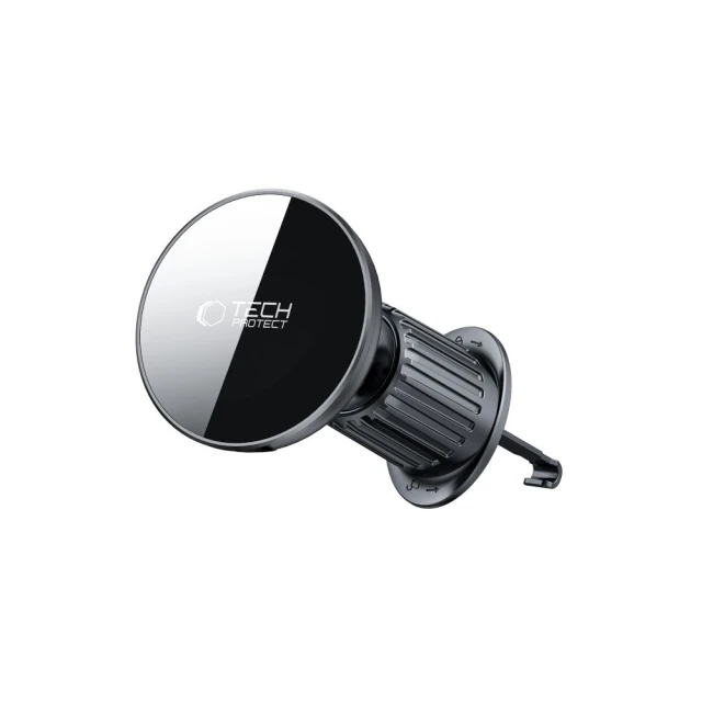 Автотримач з функцією бездротової зарядки Tech-Protect MM15W-V10 15W Black with MagSafe (5906302362417)