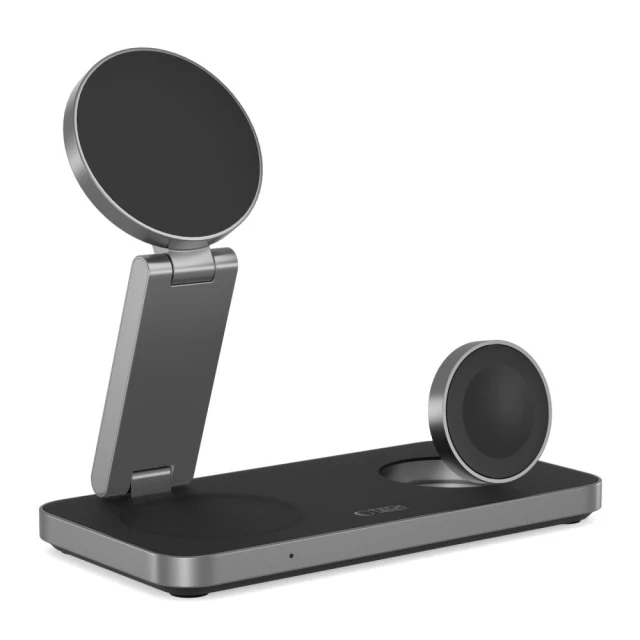Бездротовий зарядний пристрій Tech-Protect A47 3-in-1 Black with MagSafe (5906302362523)