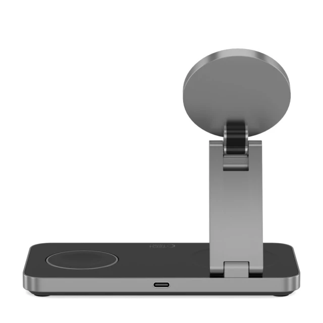 Бездротовий зарядний пристрій Tech-Protect A47 3-in-1 Black with MagSafe (5906302362523)