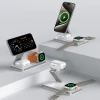 Бездротовий зарядний пристрій Tech-Protect A47 3-in-1 White with MagSafe (5906302362530)