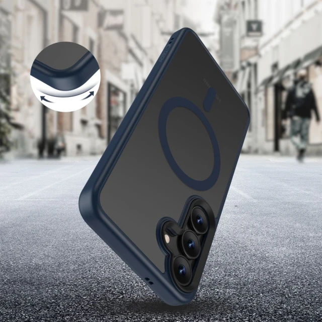 Чохол Tech-Protect MagMat для Samsung Galaxy S25 (S931) Matte Navy with MagSafe (5906302362561)