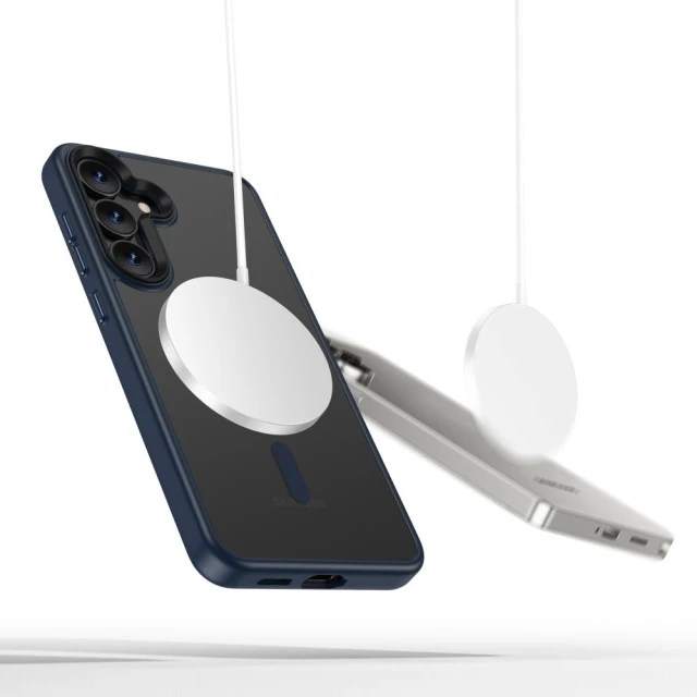 Чохол Tech-Protect MagMat для Samsung Galaxy S25 (S931) Matte Navy with MagSafe (5906302362561)