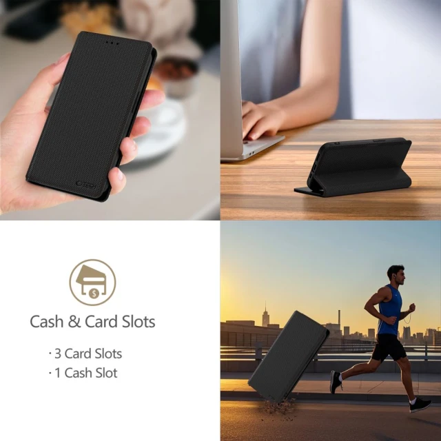 Чохол-книжка Tech-Protect Wallet RS для iPhone 16e Black Red (5906302362622)