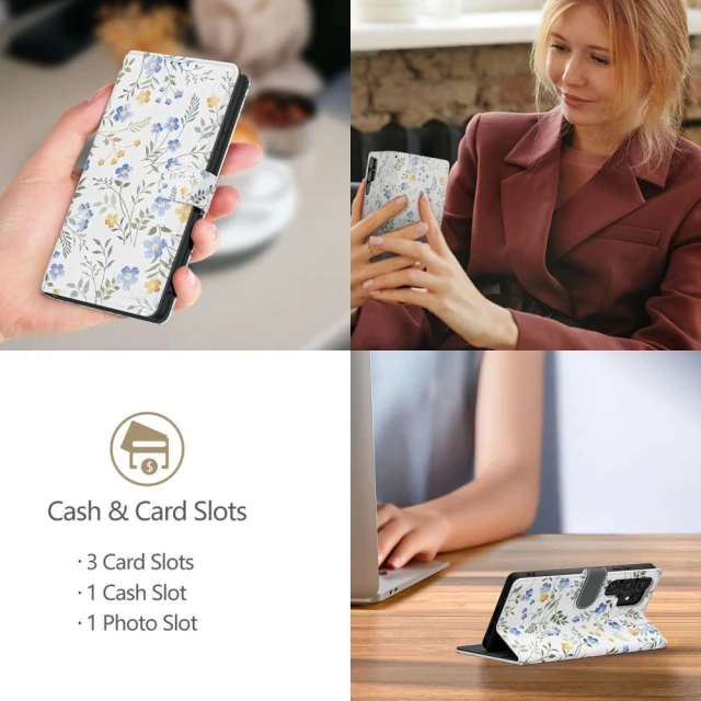 Чехол-книжка Tech-Protect Wallet для Samsung Galaxy A26 5G (A266) Spring Flowers (5906302362745)