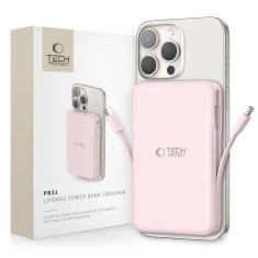 Портативний зарядний пристрій Tech-Protect PB31 LifeMag 15W 10000 mAh with USB-C to USB-C Cable 0.3 m Pink (5906302362790)