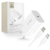 Мережевий зарядний пристрій Tech-Protect NC20W PD 20W USB-C with USB-C to Lightning Cable 1 m White (5906302362899)