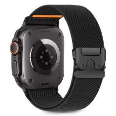 Ремінець Tech-Protect Nylon Clasp для Apple Watch Ultra 3/2/1 49 mm | Series 11/10 46 mm | Series 9/8/7/6/5/4/SE 45 mm | 44 mm Black (5906302363018)