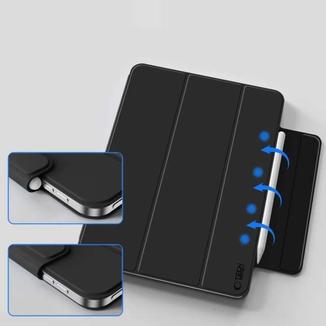 Чохол Tech-Protect SmartCase Magnetic для iPad 11 2025 11th Gen | 10.9 2022 10th Black (5906302363094)