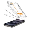 Захисне скло Tech-Protect Quick Set+ для iPhone 16 | 15 Black (2 pack) (5906302363179)