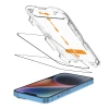 Защитное стекло Tech-Protect Quick Set+ для iPhone 16e | 14 | 13 Pro | 13 Black (2 pack) (5906302363186)