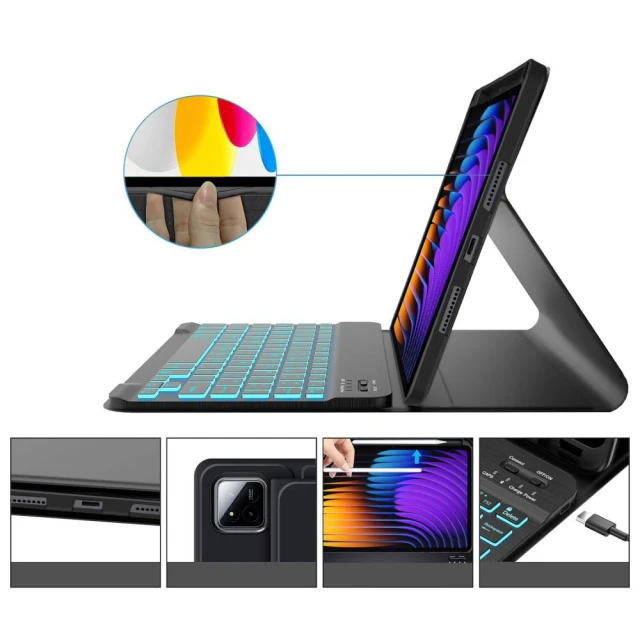 Чехол-клавиатура Tech-Protect SC Pen + Keyboard для Xiaomi Pad 7 | 7 Pro Black (5906302363223)