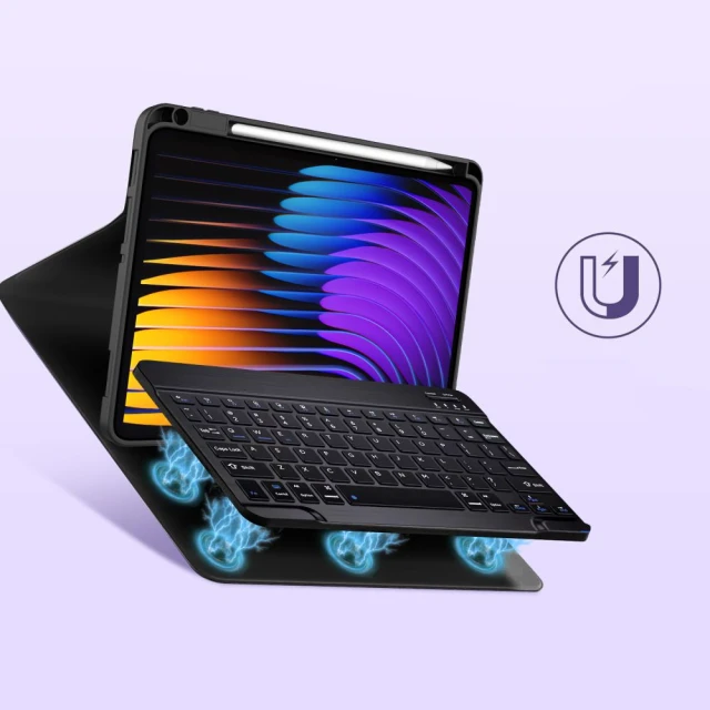 Чехол-клавиатура Tech-Protect SC Pen + Keyboard для Xiaomi Pad 7 | 7 Pro Black (5906302363223)