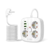 Мережевий подовжувач Tech-Protect PCS3X4 3xAC | 2xUSB-A | 2xUSB-C 2 m White (5906302363421)