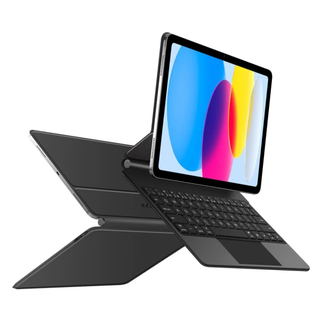 Чохол-клавіатура Tech-Protect SmartCase Magnetic для iPad 11 2025 11th Gen | 10.9 2022 10th Gen Black (5906302363445)