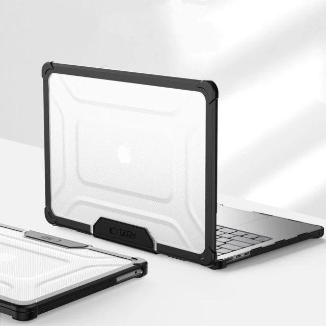 Чохол Tech-Protect SmartShell Pro для MacBook Air 13 M2 | M3 | M4 (2023-2025) Black Clear (5906302363551)