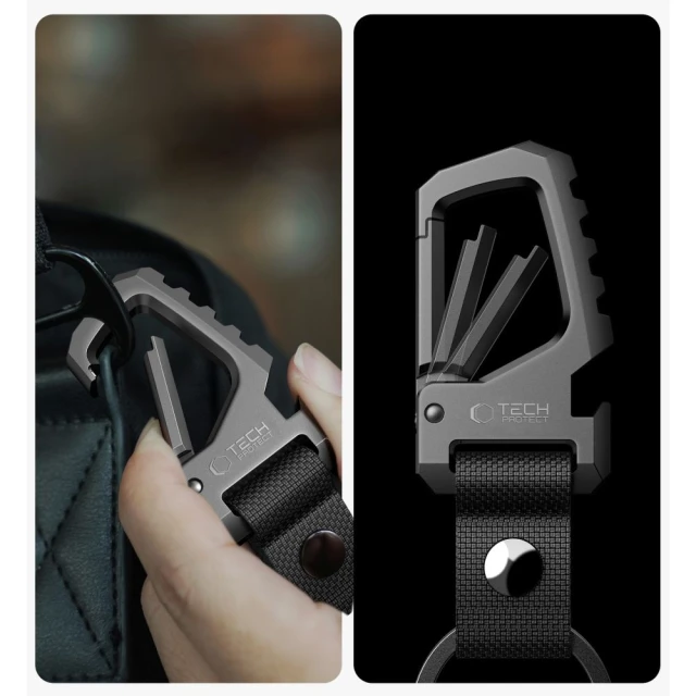 Брелок Tech-Protect Slidelock Gunmetal (5906302363582)