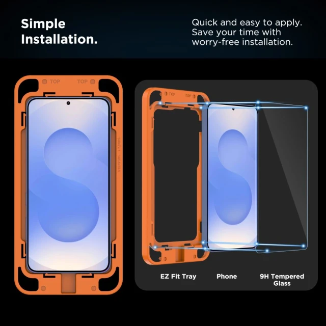 Защитное стекло Tech-Protect Quick Set+ для Samsung Galaxy S25 Plus (S936) Clear (2 pack) (5906302363629)