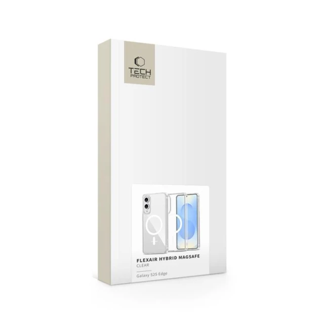 Чохол Tech-Protect FlexAir Hybrid для Samsung Galaxy S25 Edge (S937) Clear with MagSafe (5906302363643)
