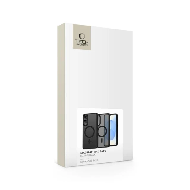 Чехол Tech-Protect MagMat для Samsung Galaxy S25 Edge (S937) Matte Black with MagSafe (5906302363674)