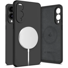 Чохол Tech-Protect Liquid Silicone для Samsung Galaxy S25 Edge (S937) Black with MagSafe (5906302363681)