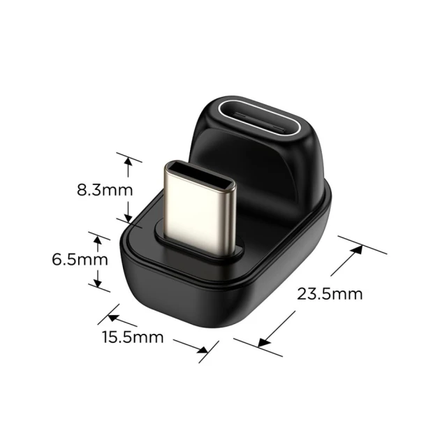 Адаптер Tech-Protect Ultraboost AA04 USB-C to USB-C Black (5906302367993)