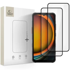 Защитное стекло Tech-Protect Glass Fit+ для Samsung Galaxy XСover 7 (G556) | XCover 7 Pro Black (2 pack) (5906302368112)