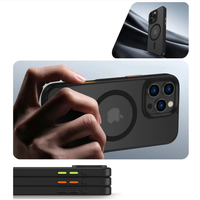 Чохол Tech-Protect MagMat XT 3-Set для iPhone 16 Pro Max Matte Black with MagSafe (5906302368143)