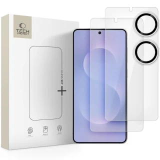 Комплект захисного скла Tech-Protect Glass Set+ для Samsung Galaxy S25 Edge (S937) Clear (3 pack) (5906302368204)