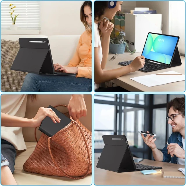 Чохол-клавіатура Tech-Protect SC Pen + Keyboard для Samsung Galaxy Tab S10 FE Plus (X626) Black (5906302368259)