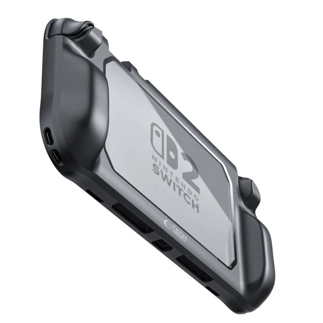 Чохол Tech-Protect Magmat для Nintendo Switch 2 Black Clear (5906302368426)