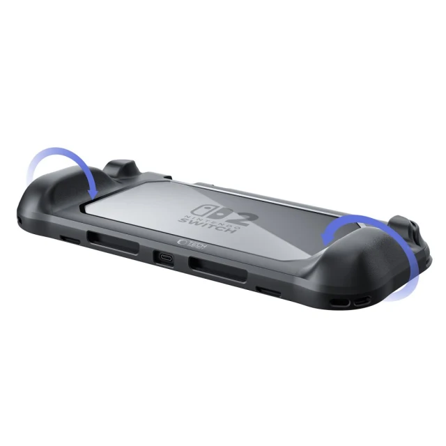 Чохол Tech-Protect Magmat для Nintendo Switch 2 Black Clear (5906302368426)