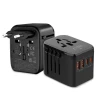 Мережевий зарядний пристрій Tech-Protect TA200 Travel Adapter EU | UK | US | AU 20W 2xUSB-C | 2xUSB-A Black (5906302368617)