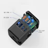 Мережевий зарядний пристрій Tech-Protect TA200 Travel Adapter EU | UK | US | AU 20W 2xUSB-C | 2xUSB-A Black (5906302368617)