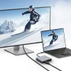 USB-хаб Tech-Protect HB08 4-in-1 USB-C to USB-A | 2x HDMI 4K 60Hz Space Grey (5906302368624)