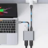 USB-хаб Tech-Protect HB08 4-in-1 USB-C to USB-A | 2x HDMI 4K 60Hz Space Grey (5906302368624)