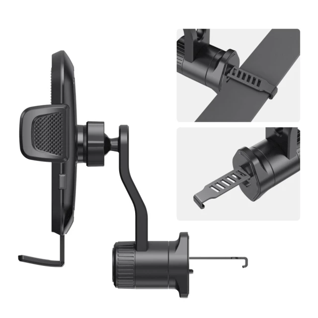 Автодержатель Tech-Protect V8 Universal Vent Black (5906302368631)